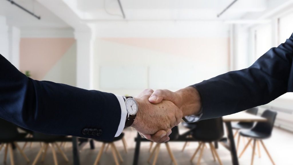 Shaking Hands after Succesful Mock Coding Interview